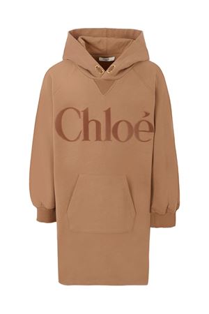 brown cotton dress CHLOÉ KIDS | C2061831C